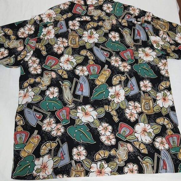 Joe Kealoha Original Men's Short Sleeve Hawaiian Rayon Shirt XL Tiki Cocktails - Picture 6 of 6
